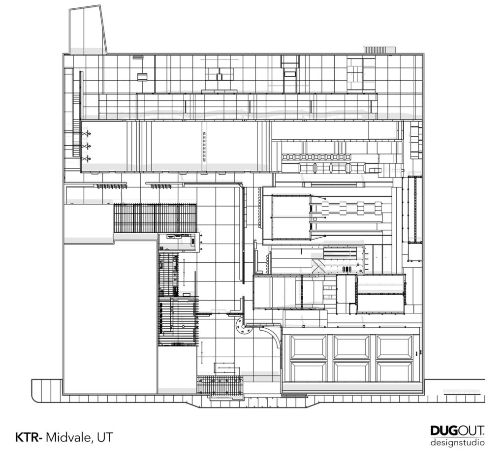 Plan view layout of KTR Midvale, UT