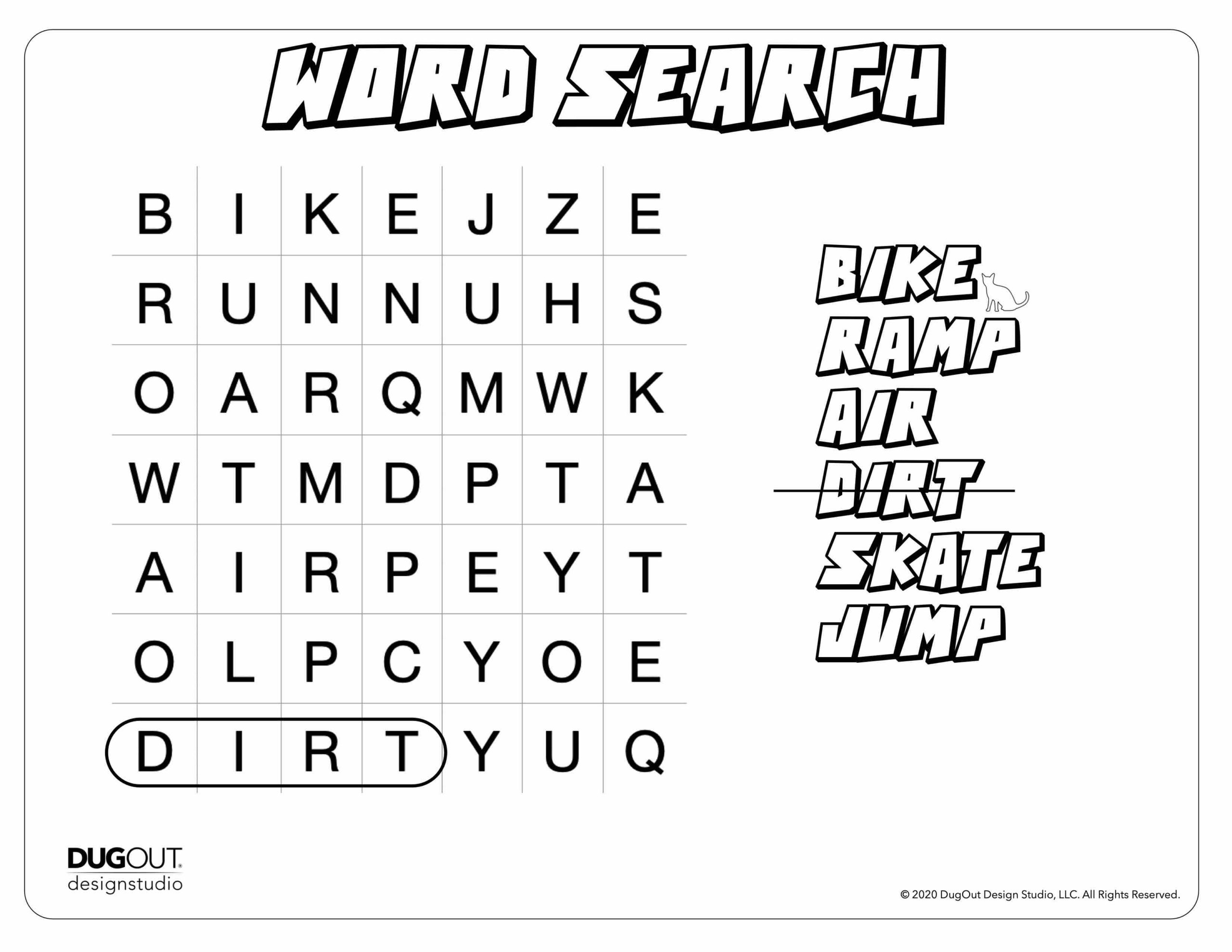 word search page beginner