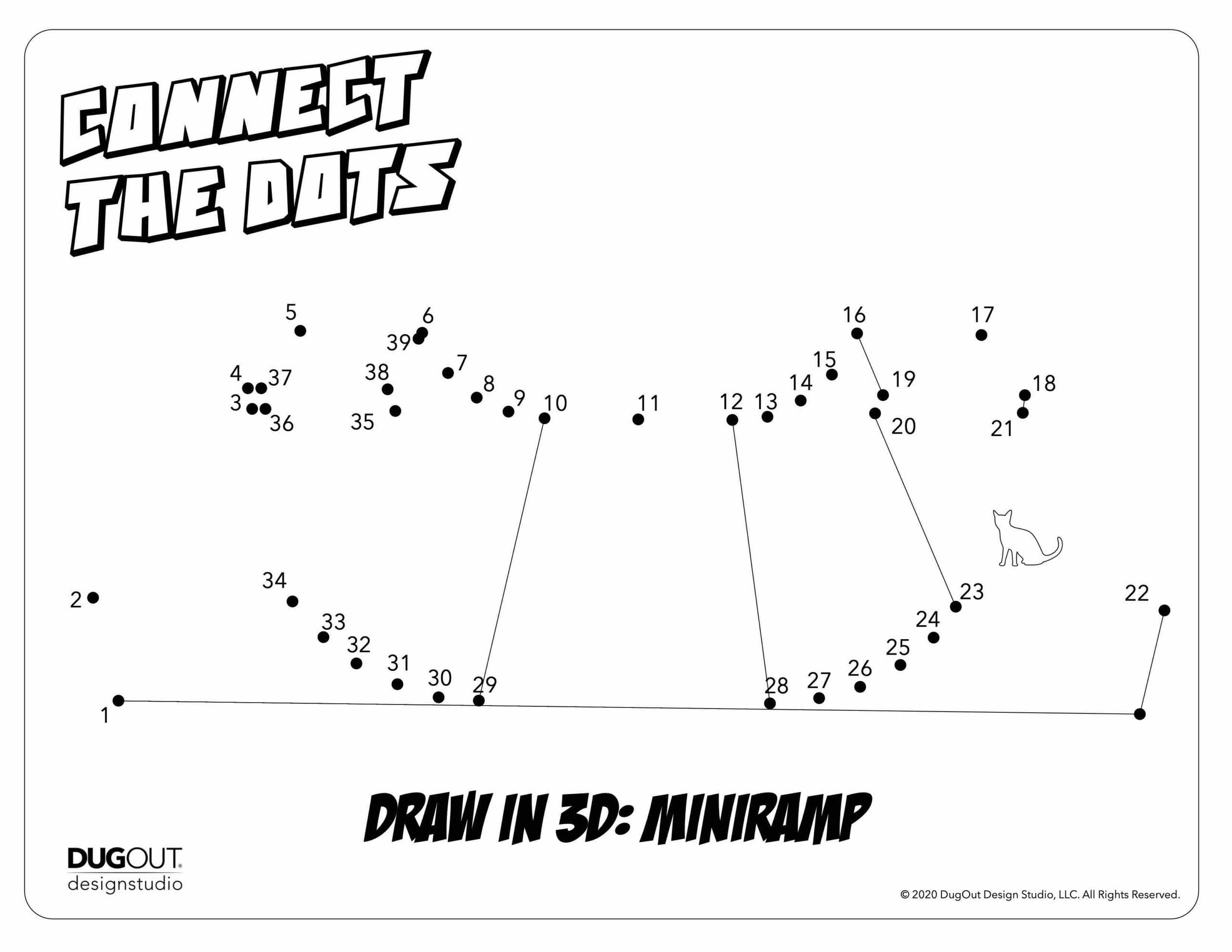 Connect the Dots: Learn to draw a 3D Mini-Ramp