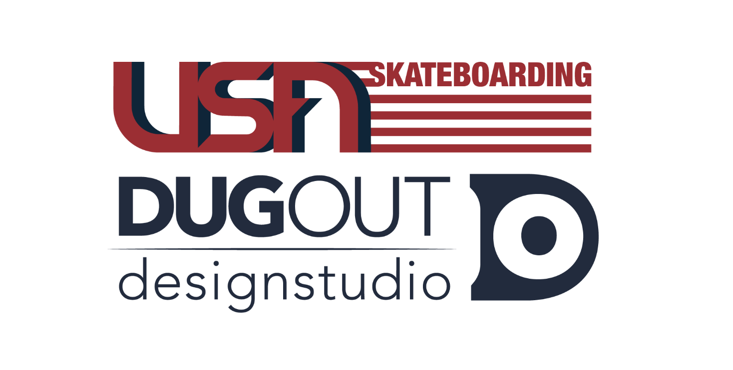 usa skateboarding x dugout design studio graphic