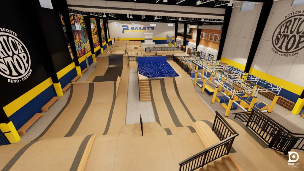 Bailey's Gymnastics & Skatepark Campus 3D Design