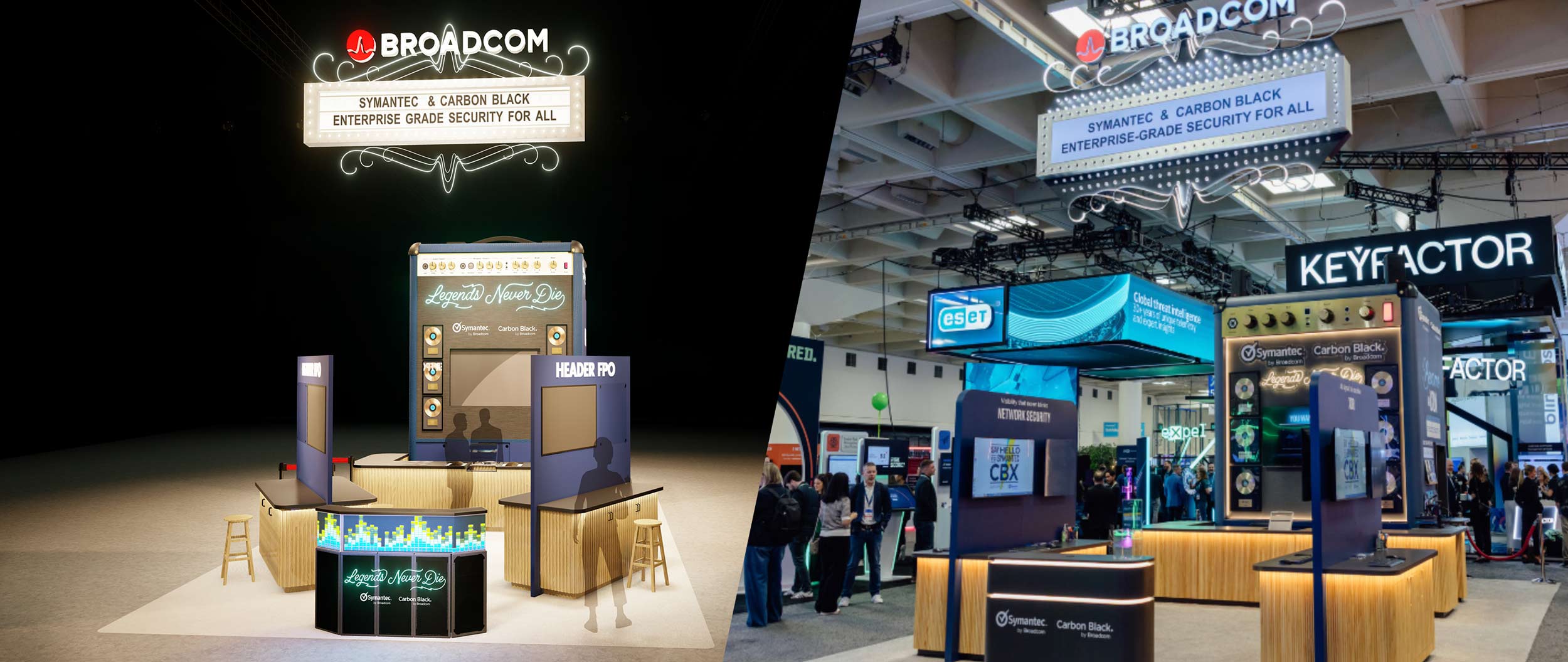Broadcom Render and Actual Side by Side